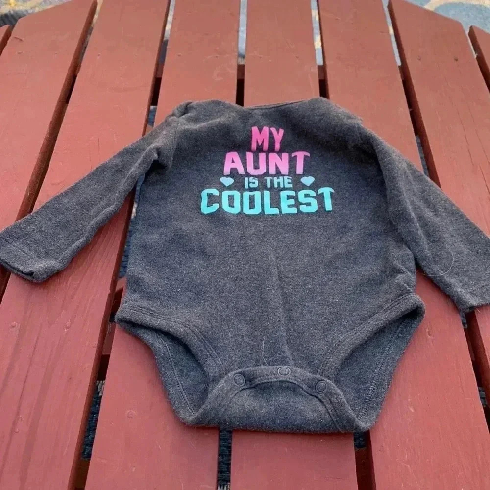 (five for $25) Carter’s soft, 100% cotton onesie